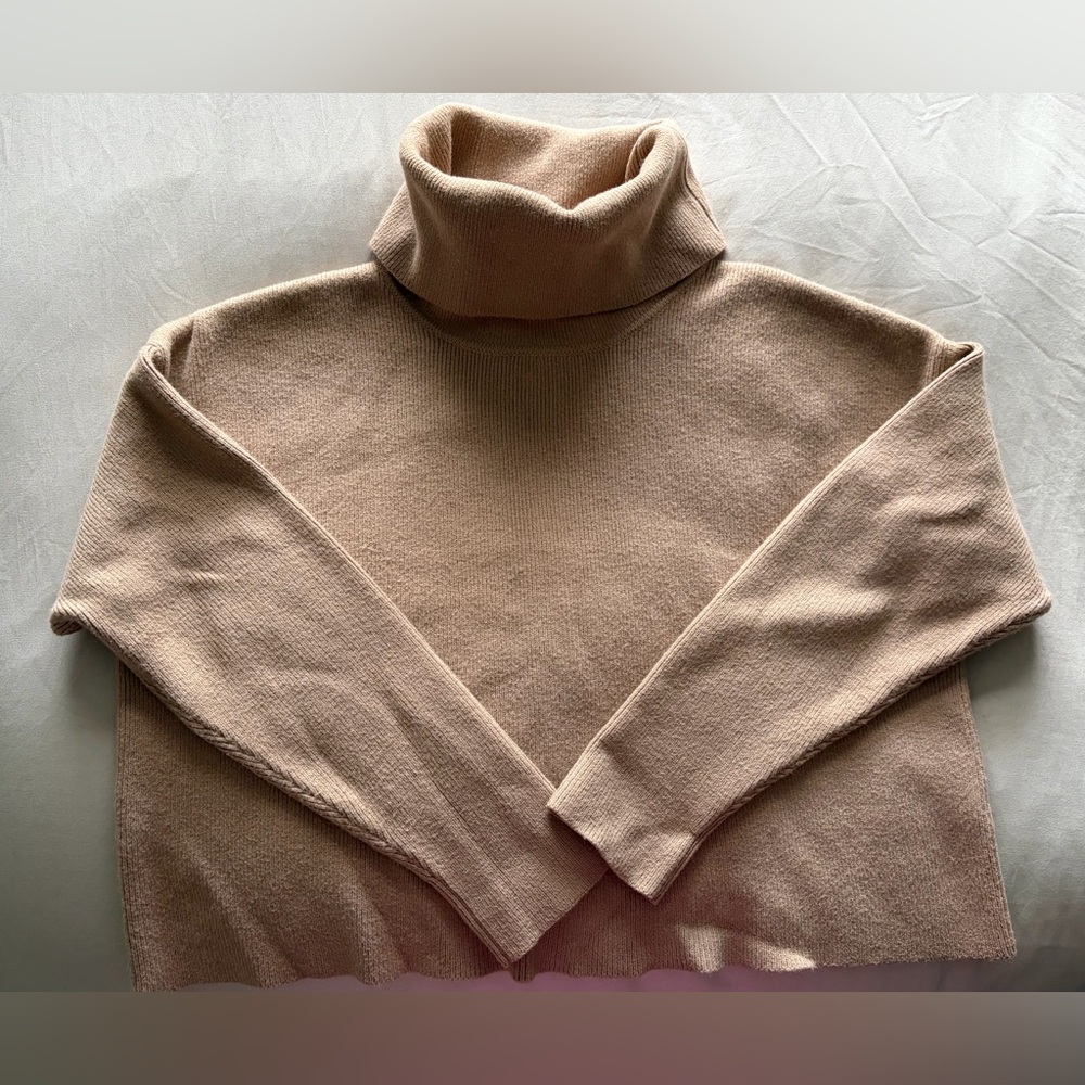 Bobbles & Lace Turtleneck Sweater